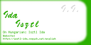 ida isztl business card